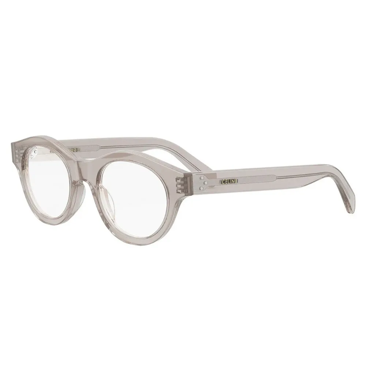 CELINE Acetate Round Eyeglass Frames Women's Gray