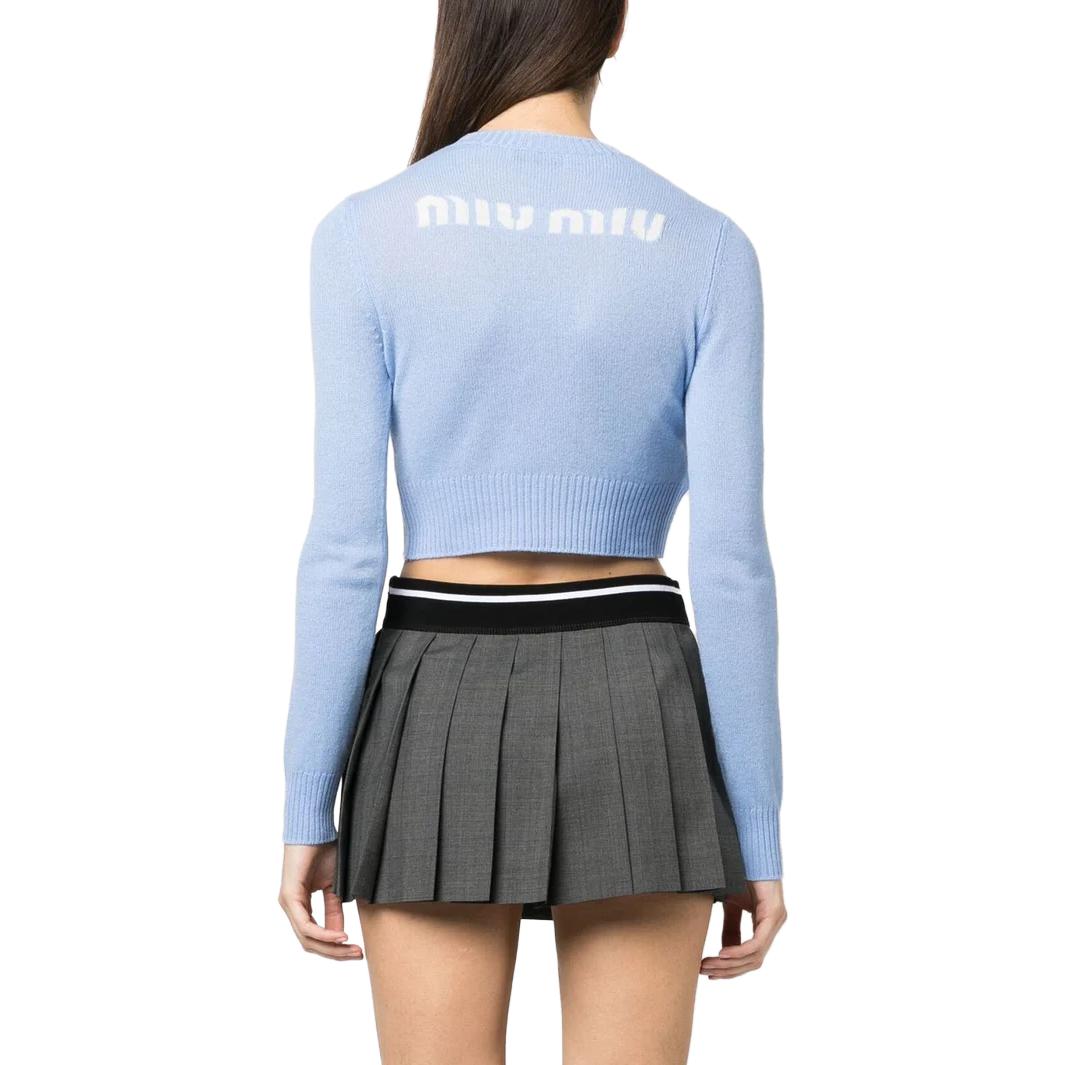 MIU MIU SS23 Sweater Women's Blue
