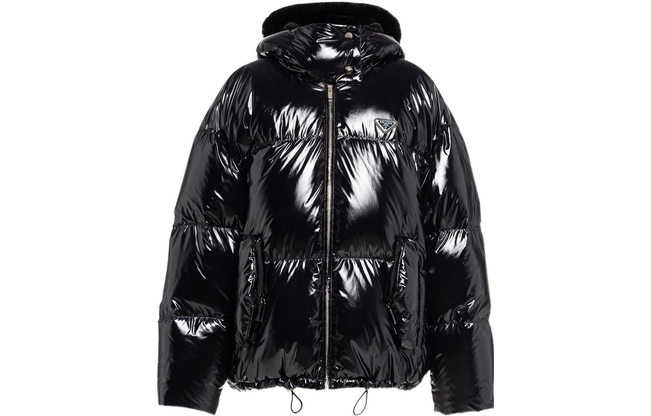 PRADA Down Jacket Coat Women's Black
