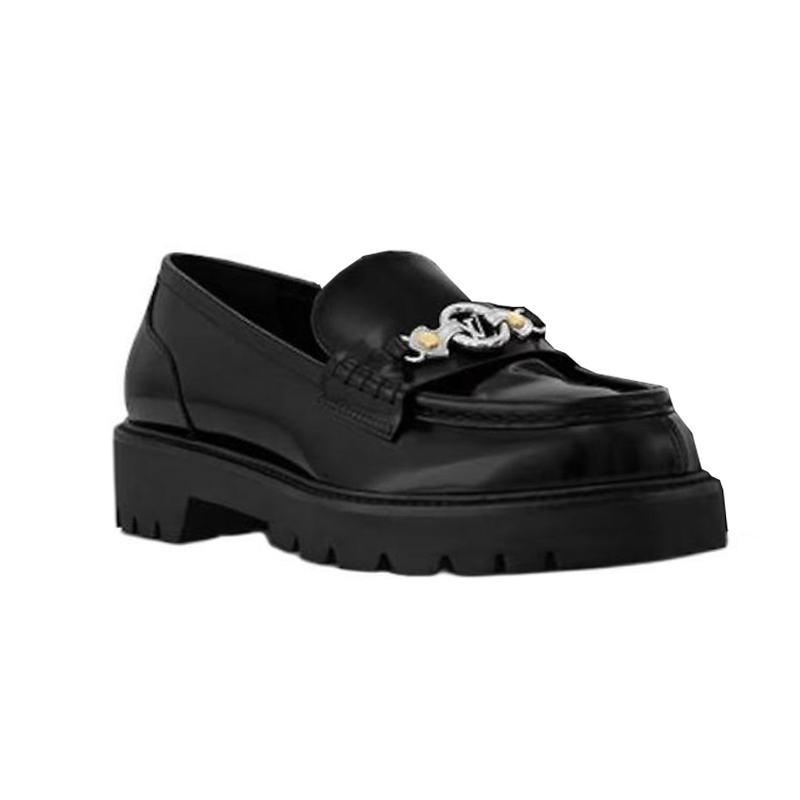 LOUIS VUITTON District Loafers 5cm Women's Black