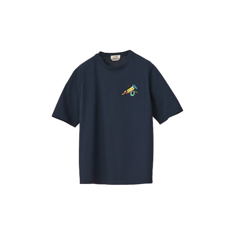 HERMES T-Shirts Men Dark Blue