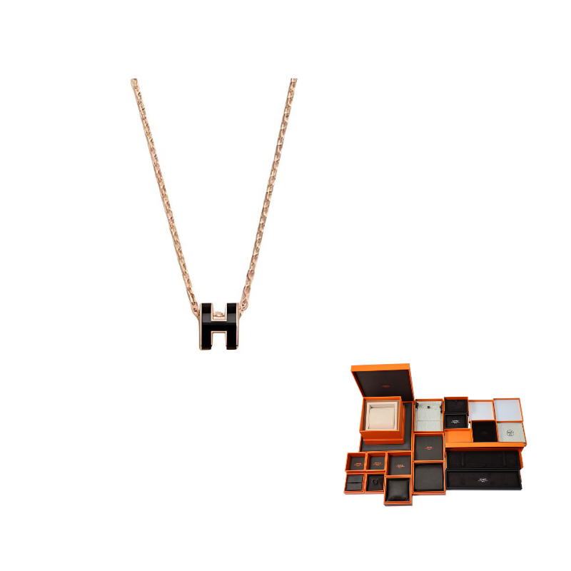 HERMES Rose Gold Pendants Women's Multicolor