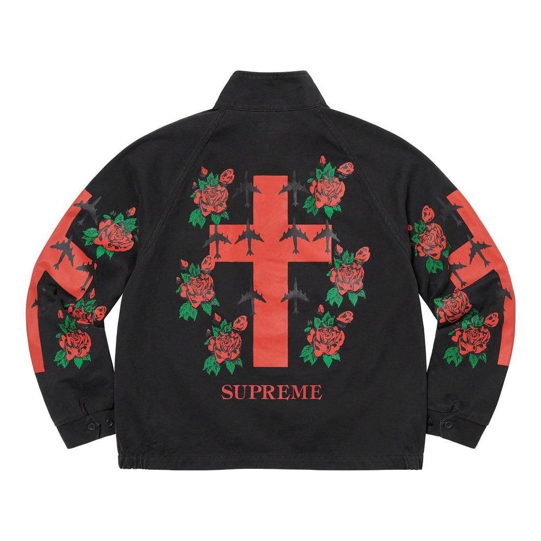Supreme Destruction Of Purity Harrington Jacket 'Black Red Green' SUP-SS23-192