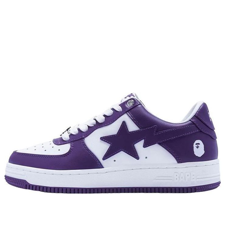 A BATHING APE Bape Sta 'White Purple' 1I70-191-007-PURPLE