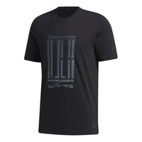 adidas Series Athleisure Casual Sports Short Sleeve Black GL8191