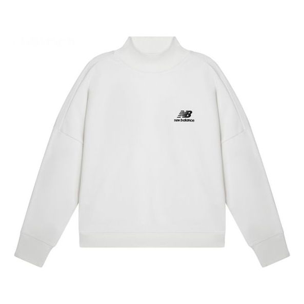 (WMNS) New Balance x JHI Logo Printed Pullover 'White Black' NCA89012-IV