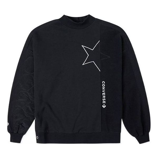 (WMNS) Converse Cozy Utility Crew 'Black' 10025056-A03