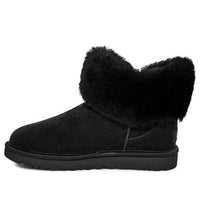 (WMNS) UGG Cinched Fur Mini Snow Boots Black 1106909-BLK