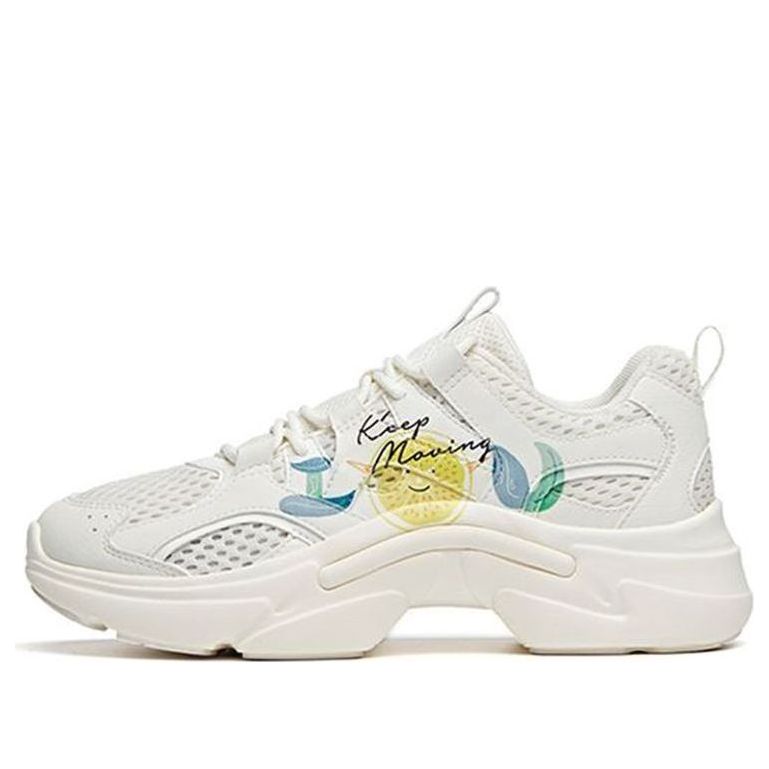 (WMNS) ANTA Running Series Sneakers 'White Yellow' 122028882-4