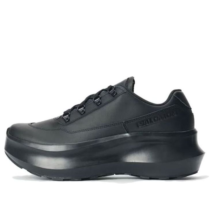 (WMNS) COMME des GARONS SALOMON SR811 Leather Platform 'Black' 473579 / L47357900