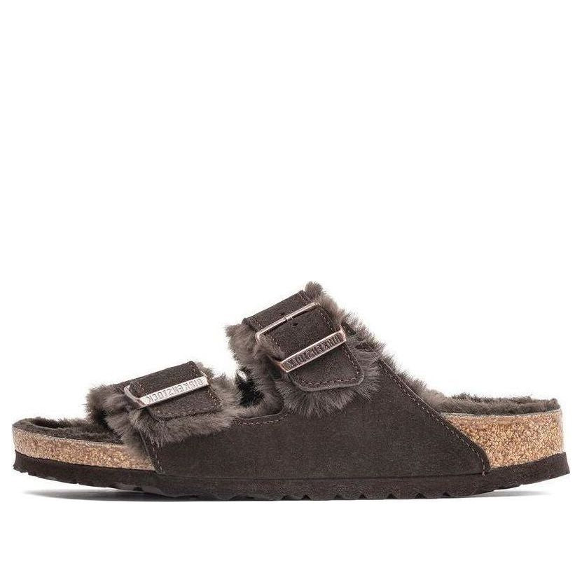 Birkenstock Arizona Shearling Suede Leather 'Mocca' 1020566