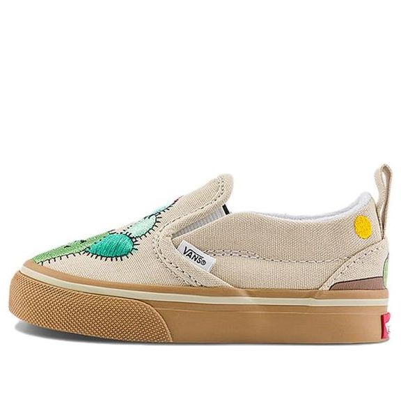 (TD) Vans Slip-on Cactus Shoes 'Beige Green' VN000CPSGRN