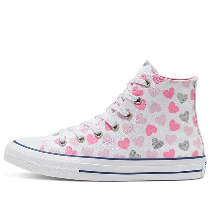 (GS) Converse Chuch Taylor All Star Hi Pink/White 668019C