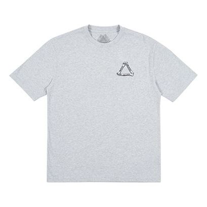 PALACE Bones Grey Marl Logo Printing Short Sleeve Unisex Gray PAL-SS18-060