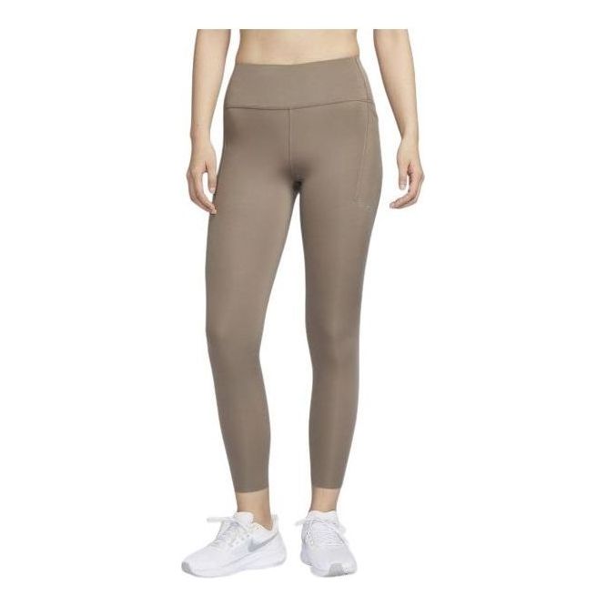 (WMNS) Nike Swift High-Waisted 7/8 Running Leggings with Pockets 'Mink Brown' HJ2253-233