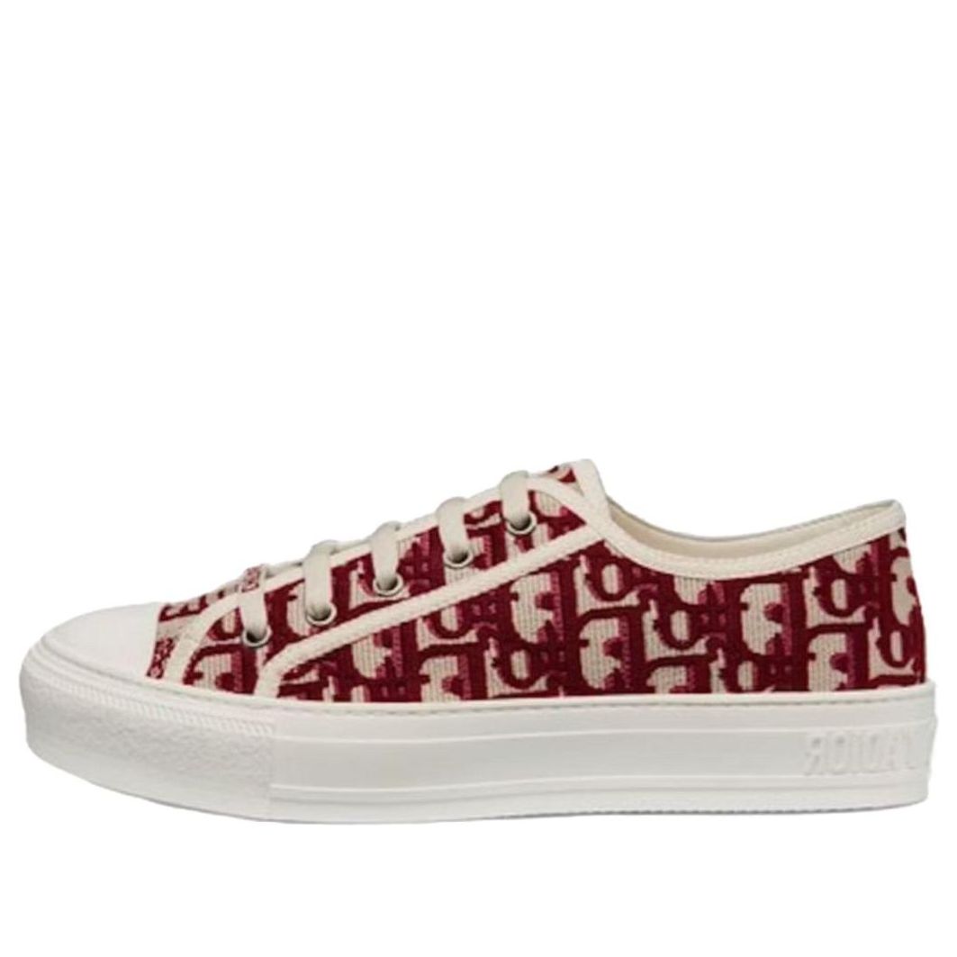 (WMNS) Dior Walk'N'Dior Oblique 'Red Canvas' KCK211OBE_S16V