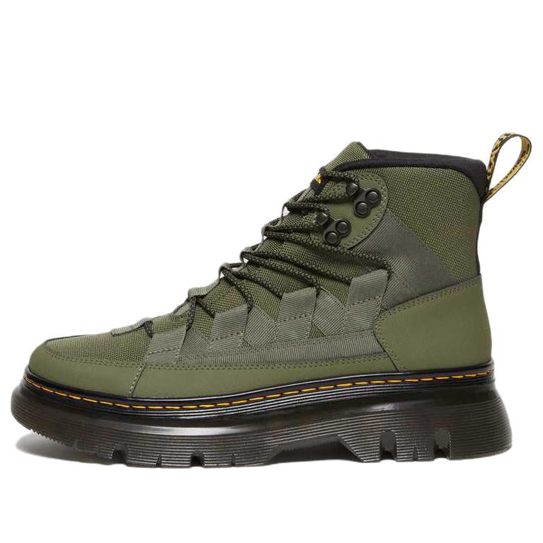 Dr. Martens Boury Leather Casual Boots 'Khaki Green' 27831384