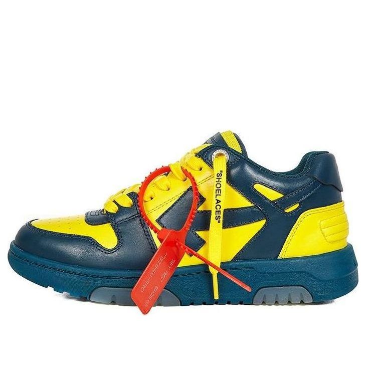 (WMNS) Off-White Out Of Office Low Sneakers Blue/Yellow OWIA259R21LEA0014518