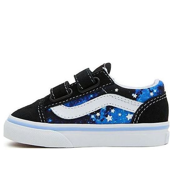 (TD) Vans Old Skool Hook and Loop 'Black Blue' VN000D3YY61