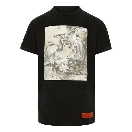 Heron Preston Heron Birds Short-Sleeve T-Shirt 'Black/Multi' HMAA011S209140221088