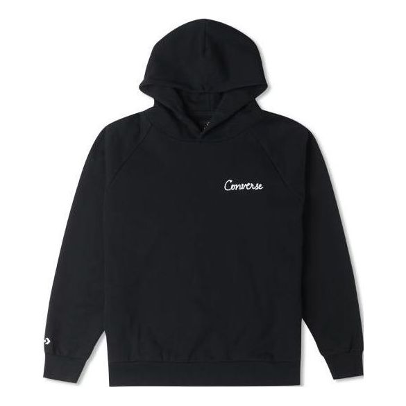 Converse Raglan Elevated Hoodie 'Black' 10024580-A01