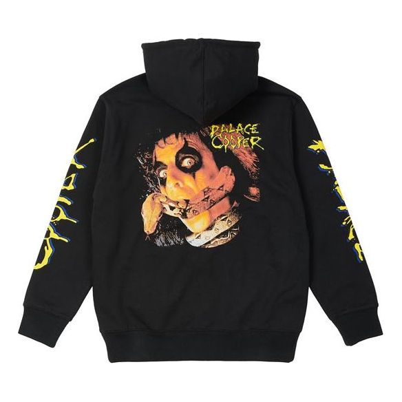 PALACE Alice Cooper Hood Black Alphabet Logo Back Printing P20HD043