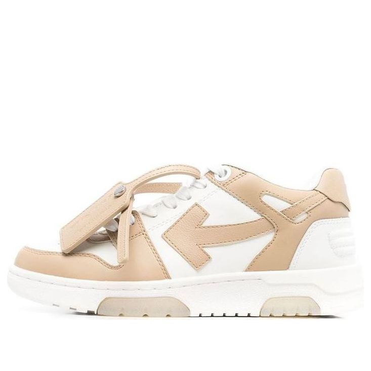 (WMNS) Off-White Out Of Office Low-Top Sneaker 'Tan White' OWIA259S22LEA0010117