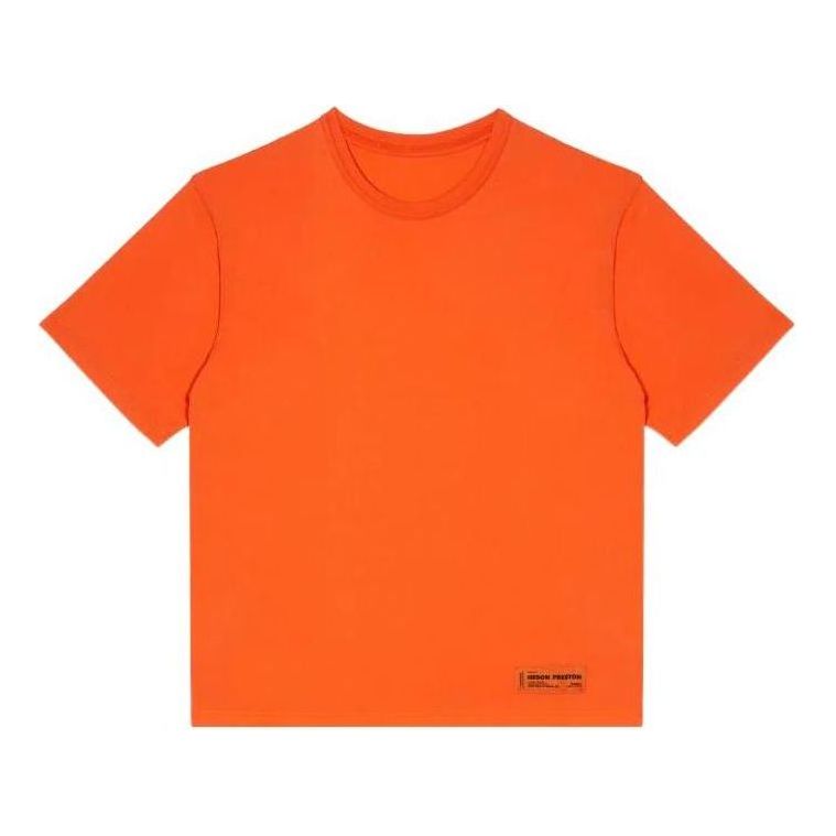 HERON PRESTON Logo Recycled T-shirt 'Orange' HMAA025C99JER0012200