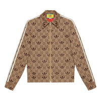 Gucci x adidas GG Trefoil Zip Jacket 'Beige Ebony' 722998-XJE1O-9742