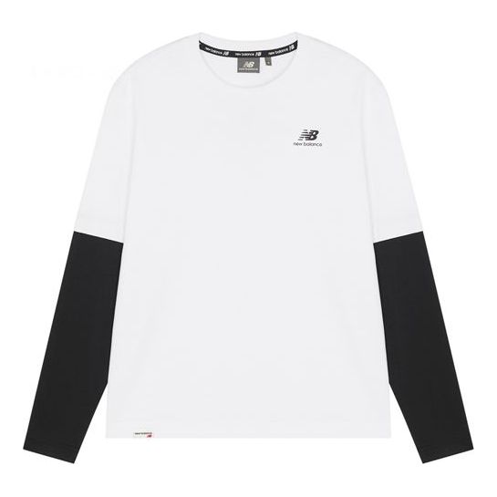 New Balance Classic Long Sleeve Tee 'White Black' 5DC16063-WT