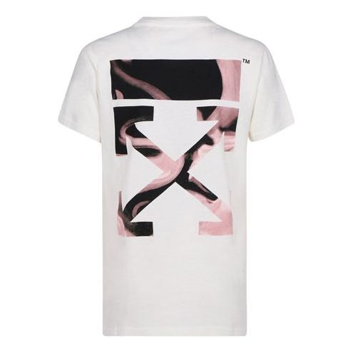 (WMNS) Off-White SS21 Back Arrow Cotton Short Sleeve White OWAA049R21JER0010331