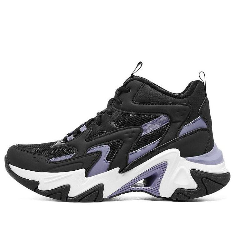 (WMNS) Skechers Stamina V6 'Black Purple' 177295-BKMT
