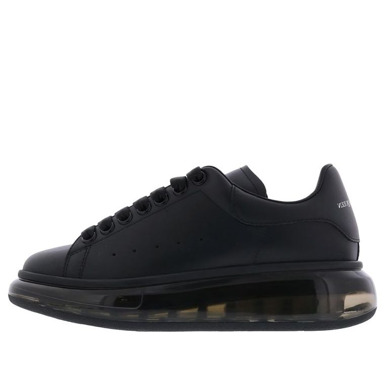 (WMNS) Alexander McQueen Oversized Sneaker 'Clear Sole - Black' 611698WHX981000