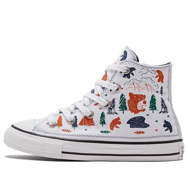 (GS) Converse Chuck Taylor All Star White/Orange 672439C