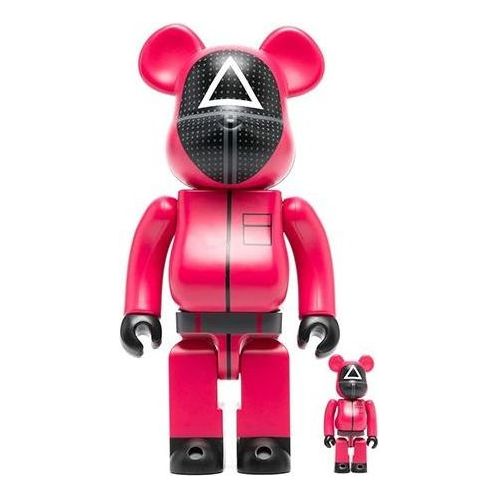 BE@RBRICK Squid Game Guard Triangle 100%400% 4530956602585