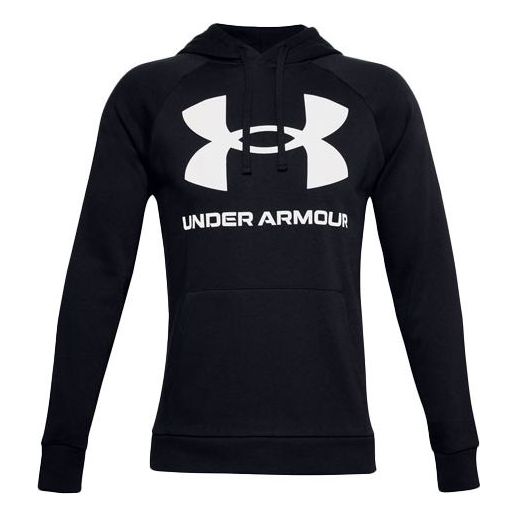 Under Armour Rival Fleece Big Logo Hoodie 'Black' 1357093-001