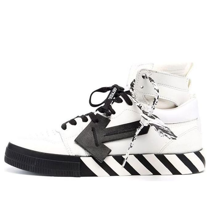Off-White Vulcanized High-Top 'White Black' OMIA225F21LEA0010110