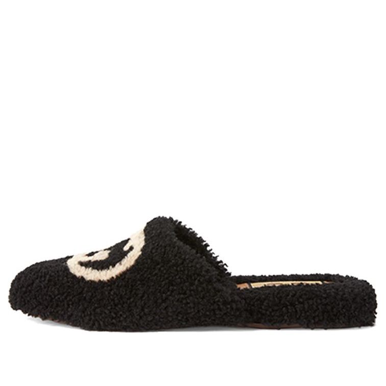 (WMNS) Gucci Slippers Interlocking G 'Black' 658897-D0L00-1046