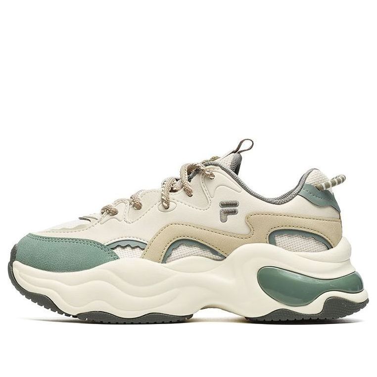 (WMNS) FILA FUSION Bubble Sneakers 'Cream White Green' T12W241302FWG
