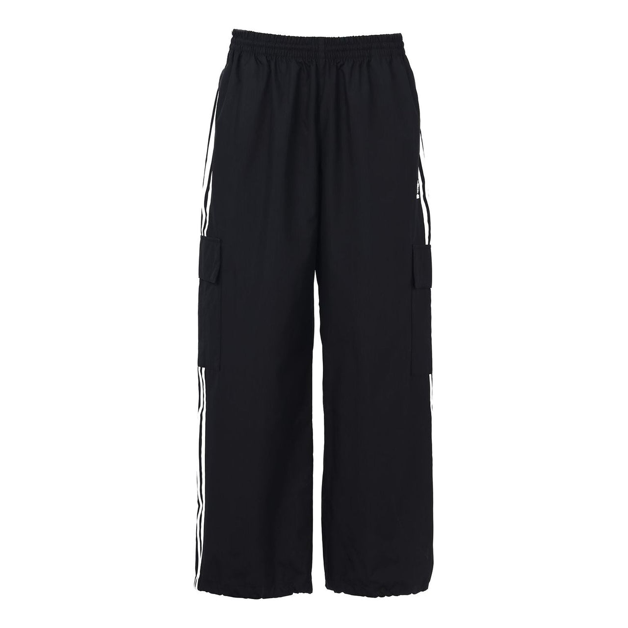 adidas originals 3-Stripes Cargo Woven Breathable Running Sports Pants Black GN3449