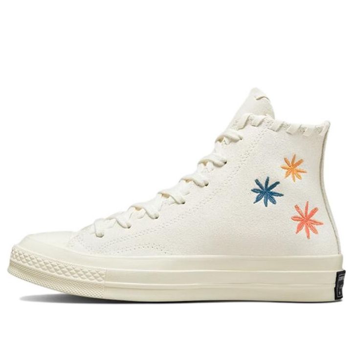 (WMNS) Converse Chuck 70 High 'Embroidered Floral - Egret' A04298C
