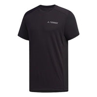 adidas Xplr Act Ss T Casual Sports Round Neck Pullover Short Sleeve Black DW4195