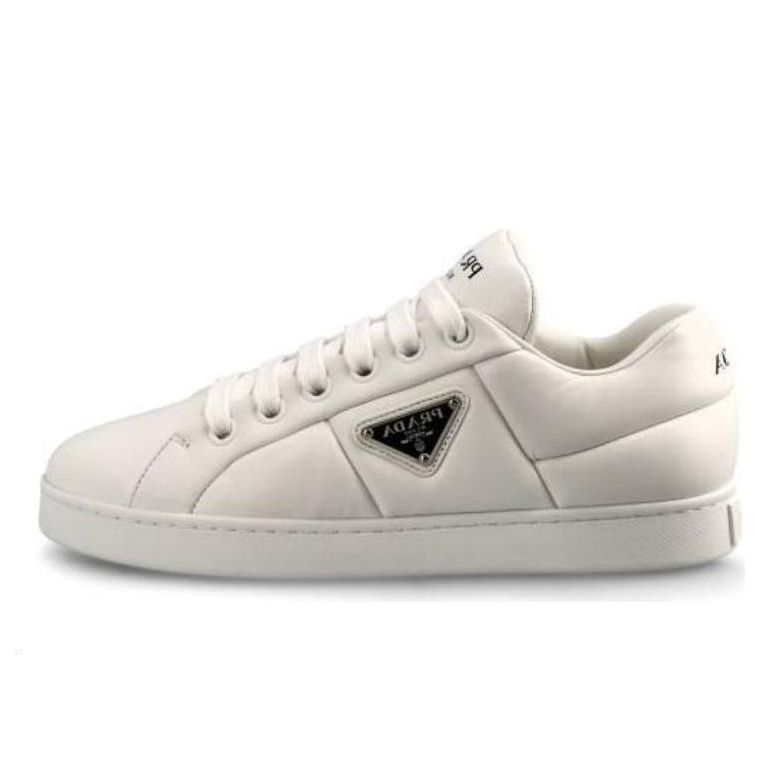 (WMNS) PRADA Padded Nappa Leather Sneakers 'White' 1E204N_2DL8_F0009