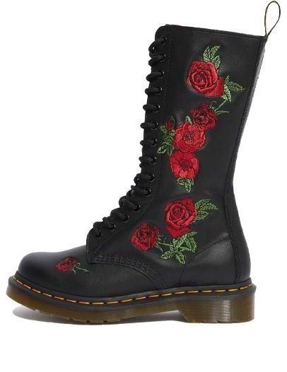(WMNS) Dr.Martens 1914 Vonda Leather Mid Calf Boots 'Black' 12761001