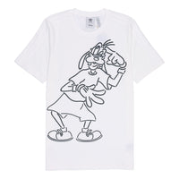 adidas originals x isney Crossover Cartoon Printing Casual Breathable Stripe Pattern Sports Short Sleeve White HC0646