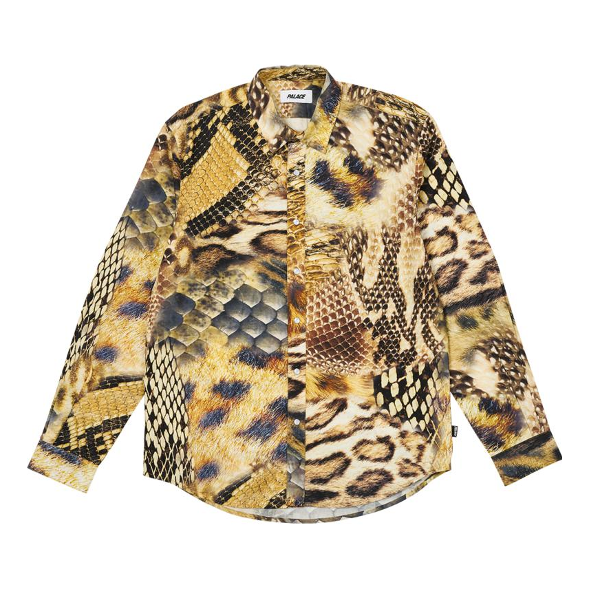 Palace Animal Print Shirt 'Yellow' P25SHT008