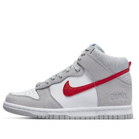 (GS) Nike Dunk High SE 'Athletic Club - Light Smoke Grey Gym Red' DH9750-001