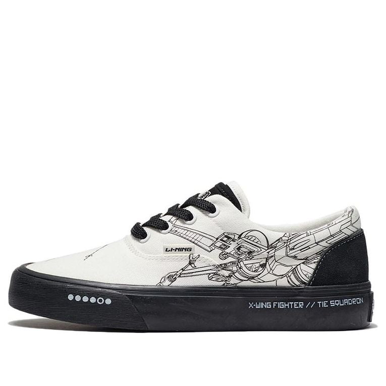 (WMNS) Li-Ning x Star Wars Skateboarding Low 'Creamwhite Black' AGCS202-2