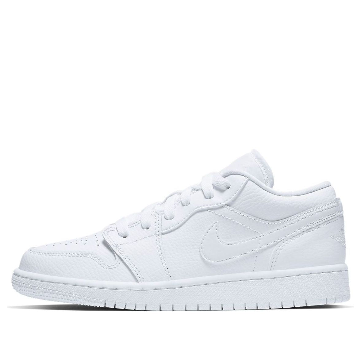 (GS) Air Jordan 1 Low 'Triple White Logo' 553560-126