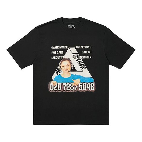 PALACE Bell Man Round Neck Short Sleeve Unisex Black P19TS003